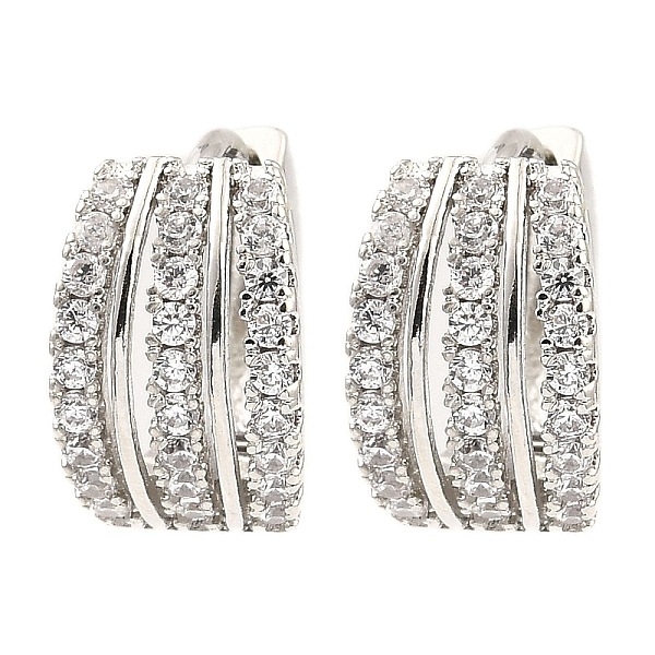 PandaHall Brass with Cubic Zirconia Triple Hoop Earrings, Platinum, 14x8.5x15.5mm Cubic Zirconia Ring Clear
PandaHall Brass with Cubic Zirconia Triple Hoop Earrings, Platinum, 14x8.5x15.5mm Cubic Zirconia Ring Clear