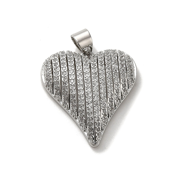 PandaHall Rack Plating Brass Micro Pave Clear Cubic Zirconia Pendants, Lead Free & Cadmium Free, Long-Lasting Plated, Heart-Shaped, Platinum...
PandaHall Rack Plating Brass Micro Pave Clear Cubic Zirconia Pendants, Lead Free & Cadmium Free, Long-Lasting Plated, Heart-Shaped, Platinum...