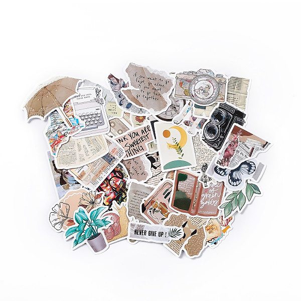PandaHall Retro Paper Self-Adhesive Stickers, for Suitcase, Skateboard, Refrigerator, Helmet, Mobile Phone Shell, Mixed Patterns, Mixed..., Multicolor
PandaHall Retro Paper Self-Adhesive Stickers, for Suitcase, Skateboard, Refrigerator, Helmet, Mobile Phone Shell, Mixed Patterns, Mixed..., Multicolor