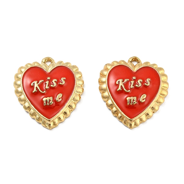 PandaHall Eco-Friendly Alloy Enamel Pendants, Lead Free & Cadmium Free & Nickel Free, Golden, Heart with Word Kiss Me Charm, FireBrick..., Red
PandaHall Eco-Friendly Alloy Enamel Pendants, Lead Free & Cadmium Free & Nickel Free, Golden, Heart with Word Kiss Me Charm, FireBrick..., Red