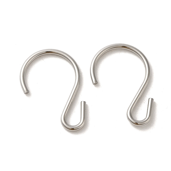 PandaHall 304 Stainless Steel S-Hook Clasp, Stainless Steel Color, 32x22.5x2mm 304 Stainless Steel
PandaHall 304 Stainless Steel S-Hook Clasp, Stainless Steel Color, 32x22.5x2mm 304 Stainless Steel
