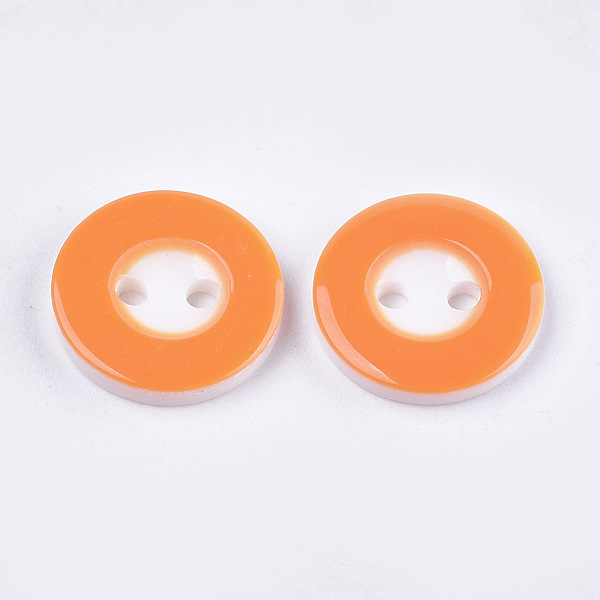 PandaHall Resin Buttons, 2-Hole, Flat Round, Orange, 13x2mm, Hole: 1.8mm, about 1000pcs/bag Resin Flat Round Orange
PandaHall Resin Buttons, 2-Hole, Flat Round, Orange, 13x2mm, Hole: 1.8mm, about 1000pcs/bag Resin Flat Round Orange