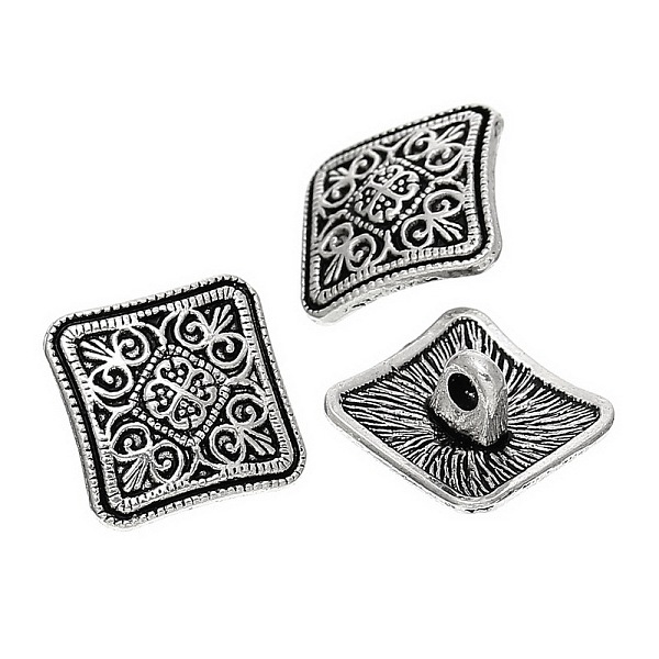 PandaHall Zinc Metal Alloy Shank Buttons, Square, Antique Silver, 13x6.6mm, Hole: 2.2mm Alloy Square
PandaHall Zinc Metal Alloy Shank Buttons, Square, Antique Silver, 13x6.6mm, Hole: 2.2mm Alloy Square