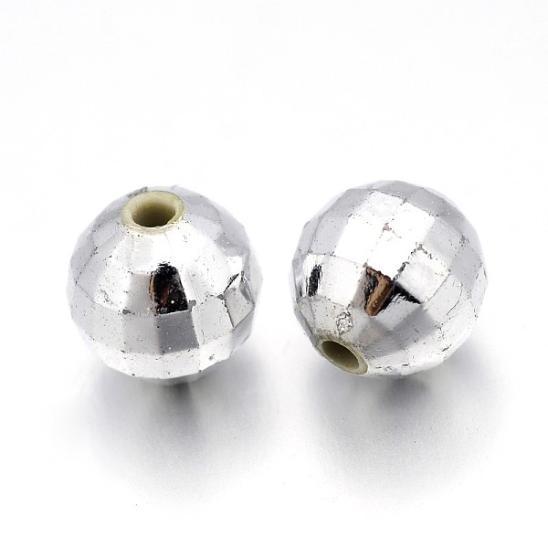 PandaHall Faceted Acrylic Beads, Round, Silver Color Plated, about 8mm wide, 8mm long, hole: 1.5mm, about 1600pcs/500g Acrylic Round Silver
PandaHall Faceted Acrylic Beads, Round, Silver Color Plated, about 8mm wide, 8mm long, hole: 1.5mm, about 1600pcs/500g Acrylic Round Silver