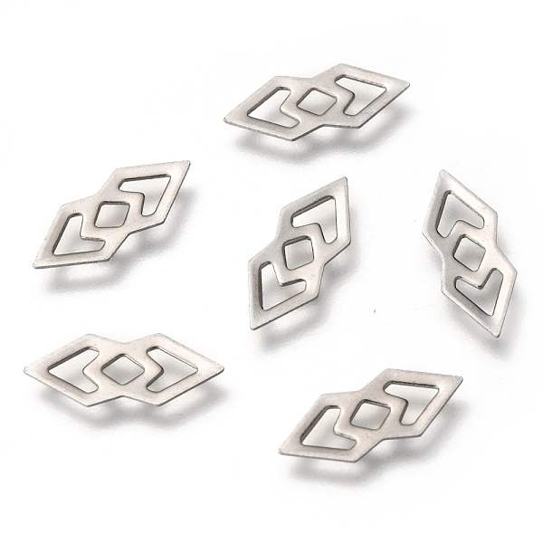 PandaHall 304 Stainless Steel Linking Rings, Rhombus, Stainless Steel Color, 15x6x0.5mm 304 Stainless Steel Rhombus
PandaHall 304 Stainless Steel Linking Rings, Rhombus, Stainless Steel Color, 15x6x0.5mm 304 Stainless Steel Rhombus