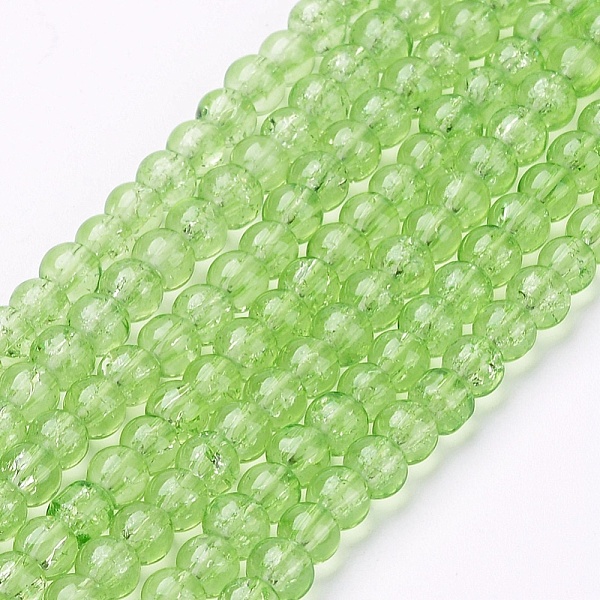 PandaHall Spray Painted Crackle Glass Beads Strands, Round, Pale Green, 4mm, Hole: 1.1~1.3mm, about 200pcs/strand, 31.4 inch Glass Round...
PandaHall Spray Painted Crackle Glass Beads Strands, Round, Pale Green, 4mm, Hole: 1.1~1.3mm, about 200pcs/strand, 31.4 inch Glass Round...