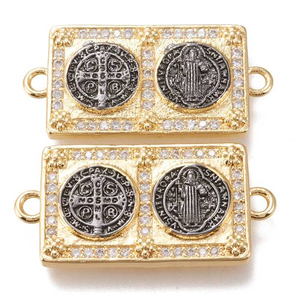 PandaHall Brass Micro Pave Clear Cubic Zirconia Links Connectors, Long-Lasting Plated, Religion, Rectangle with Cross & Goddess, Gunmetal &...
PandaHall Brass Micro Pave Clear Cubic Zirconia Links Connectors, Long-Lasting Plated, Religion, Rectangle with Cross & Goddess, Gunmetal &...