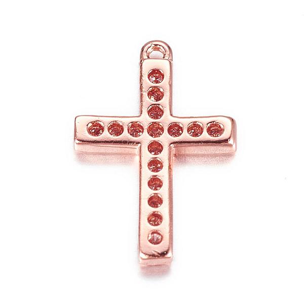 PandaHall Brass Micro Pave Cubic Zirconia Charms, Latin Cross, Rose Gold, 15x10x2mm, Hole: 1mm Brass+Cubic Zirconia Cross
PandaHall Brass Micro Pave Cubic Zirconia Charms, Latin Cross, Rose Gold, 15x10x2mm, Hole: 1mm Brass+Cubic Zirconia Cross