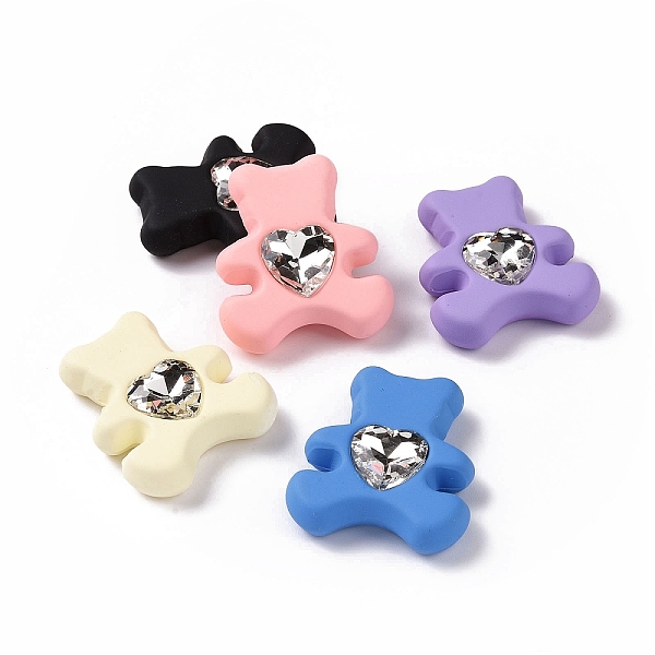 PandaHall Acrylic Cabochon, with Acrylic Rhinestone, Bear with Heart, Mixed Color, 33x29x9mm Acrylic Bear Multicolor
PandaHall Acrylic Cabochon, with Acrylic Rhinestone, Bear with Heart, Mixed Color, 33x29x9mm Acrylic Bear Multicolor
