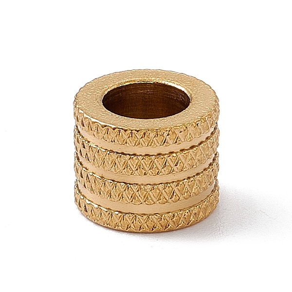 PandaHall Chevron Pattern 304 Stainless Steel European Beads, Large Hole Bead, Column, Golden, 10x8mm, Hole: 6mm 304 Stainless Steel Column
PandaHall Chevron Pattern 304 Stainless Steel European Beads, Large Hole Bead, Column, Golden, 10x8mm, Hole: 6mm 304 Stainless Steel Column