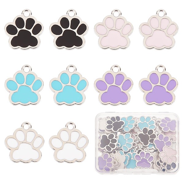 PandaHall SUNNYCLUE 1 Box 50Pcs Paw Charms Bulk Paw Print Charm Enamel Dog Puppy Charms Cat Footprint Animal Black White Pink Paw Charms for..., Multicolor
PandaHall SUNNYCLUE 1 Box 50Pcs Paw Charms Bulk Paw Print Charm Enamel Dog Puppy Charms Cat Footprint Animal Black White Pink Paw Charms for..., Multicolor