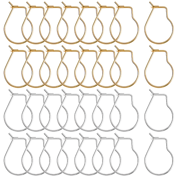 PandaHall Beebeecraft 80Pcs 2 Colors 304 Stainless Steel Hoop Earrings Findings, Kidney Ear Wires, Golden & Silver, 20 Gauge, 18x13x0.8mm...
PandaHall Beebeecraft 80Pcs 2 Colors 304 Stainless Steel Hoop Earrings Findings, Kidney Ear Wires, Golden & Silver, 20 Gauge, 18x13x0.8mm...