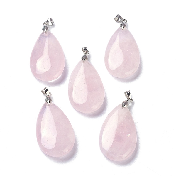 PandaHall Natural Rose Quartz Pendants, with Brass Finding, Teardrop, 35x20x7.5~9mm, Hole: 4x3.5mm Rose Quartz Teardrop
PandaHall Natural Rose Quartz Pendants, with Brass Finding, Teardrop, 35x20x7.5~9mm, Hole: 4x3.5mm Rose Quartz Teardrop