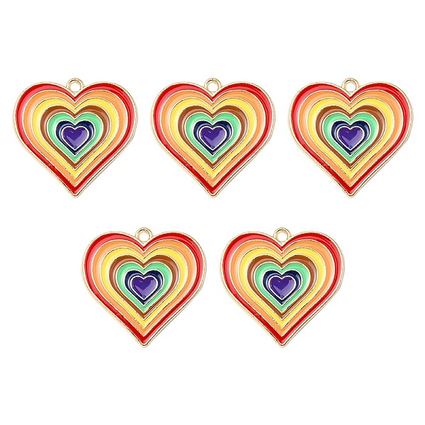 PandaHall Alloy Pendants, with Enamel, Heart Charm, Colorful, 25x26x1.5mm, Hole: 1.8mm Alloy+Enamel Heart
PandaHall Alloy Pendants, with Enamel, Heart Charm, Colorful, 25x26x1.5mm, Hole: 1.8mm Alloy+Enamel Heart