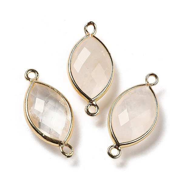 PandaHall Natural Quartz Crystal Faceted Connector Charms, Rock Crystal, Rack Plating Brass Horse Eye Links, Golden, 25x11.5x5.5mm, Hole...
PandaHall Natural Quartz Crystal Faceted Connector Charms, Rock Crystal, Rack Plating Brass Horse Eye Links, Golden, 25x11.5x5.5mm, Hole...