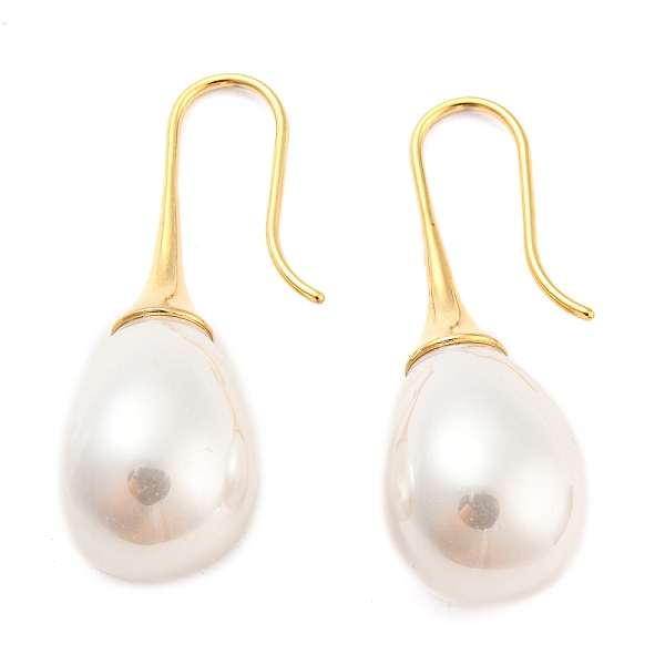 PandaHall Plastic Pearl Teardrop Dangle Earrings, 304 Stainless Steel Earrings, Real 14K Gold Plated, 36x13mm Plastic Teardrop White
PandaHall Plastic Pearl Teardrop Dangle Earrings, 304 Stainless Steel Earrings, Real 14K Gold Plated, 36x13mm Plastic Teardrop White