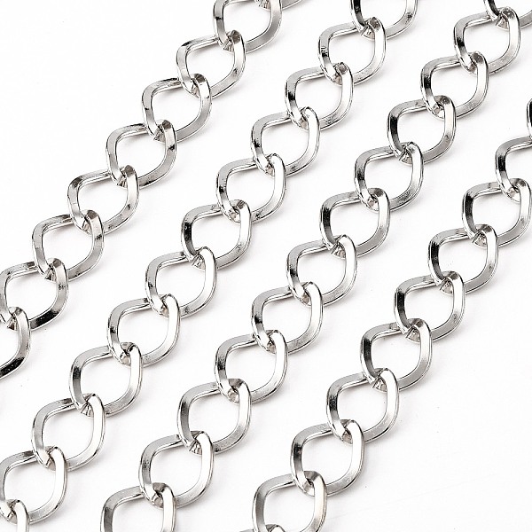 PandaHall Iron Twisted Chains, Unwelded, with Spool, Rhombus Link, Platinum, 13.5x11x1mm, about 328.08 Feet(100m)/roll Iron
PandaHall Iron Twisted Chains, Unwelded, with Spool, Rhombus Link, Platinum, 13.5x11x1mm, about 328.08 Feet(100m)/roll Iron