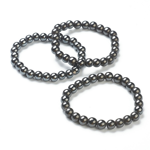 PandaHall Synthetic Non-magnetic Hematite Beaded Stretch Bracelets, Round, Beads: 8~8.5mm, Inner Diameter: 2-1/8 inch(5.5cm) Non-magnetic...
PandaHall Synthetic Non-magnetic Hematite Beaded Stretch Bracelets, Round, Beads: 8~8.5mm, Inner Diameter: 2-1/8 inch(5.5cm) Non-magnetic...
