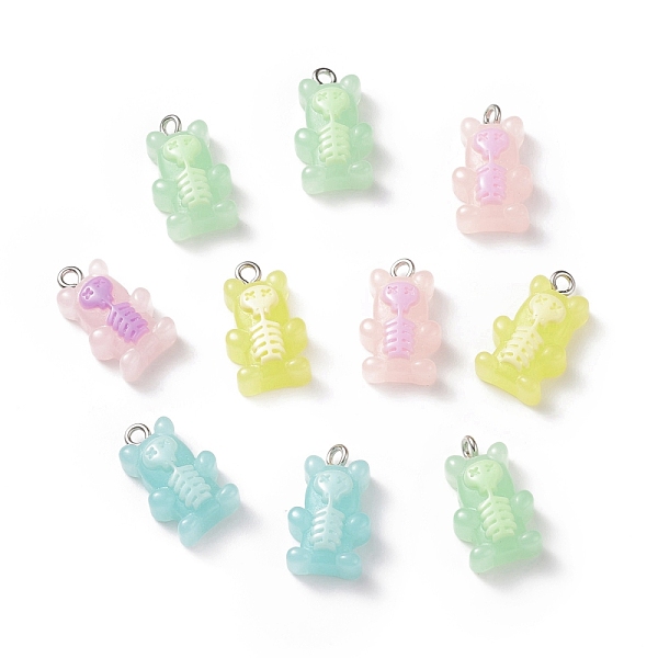 PandaHall Opaque Resin Pendants, Bear Skull Charms, with Platinum Tobe Iron Loops, Mixed Color, 20x12x7mm, Hole: 2mm Iron+Resin Bear..., Multicolor
PandaHall Opaque Resin Pendants, Bear Skull Charms, with Platinum Tobe Iron Loops, Mixed Color, 20x12x7mm, Hole: 2mm Iron+Resin Bear..., Multicolor