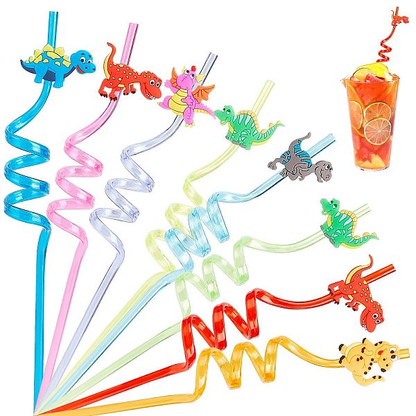 PandaHall GORGECRAFT 8PCS Colorful Reusable Drinking Straws Dinosaur Party Favors Party Decorations Dinosaur Plastic Straws Safari Jungle..., Multicolor
PandaHall GORGECRAFT 8PCS Colorful Reusable Drinking Straws Dinosaur Party Favors Party Decorations Dinosaur Plastic Straws Safari Jungle..., Multicolor