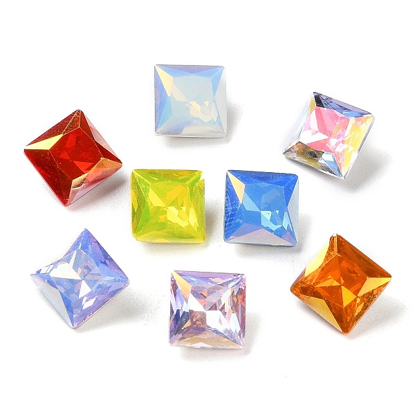 PandaHall Glass Rhinestone Cabochons, Faceted, Pointed Back & Back Plated, Square, Mixed Color, 8x8x4.5mm Glass Rhinestone Square Multicolor
PandaHall Glass Rhinestone Cabochons, Faceted, Pointed Back & Back Plated, Square, Mixed Color, 8x8x4.5mm Glass Rhinestone Square Multicolor