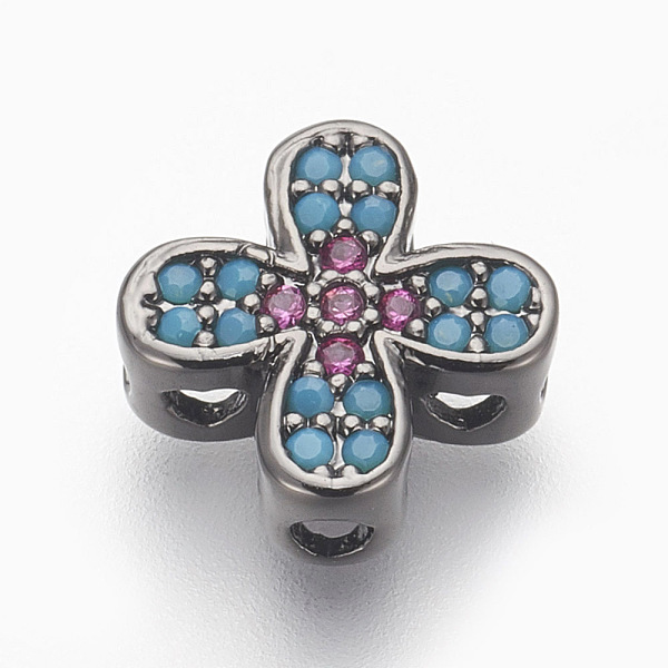 PandaHall Brass Micro Pave Cubic Zirconia Beads, Lead Free & Cadmium Free, Cross, Colorful, Gunmetal, 10x10x3.5mm, Hole: 1mm Brass+Cubic...
PandaHall Brass Micro Pave Cubic Zirconia Beads, Lead Free & Cadmium Free, Cross, Colorful, Gunmetal, 10x10x3.5mm, Hole: 1mm Brass+Cubic...
