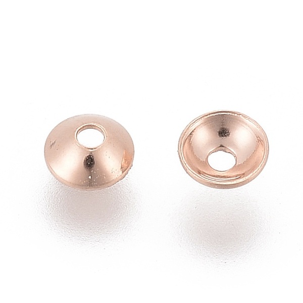 PandaHall 201 Stainless Steel Bead Caps, Round, Rose Gold, 3x1mm, Hole: 0.5mm 201 Stainless Steel
PandaHall 201 Stainless Steel Bead Caps, Round, Rose Gold, 3x1mm, Hole: 0.5mm 201 Stainless Steel