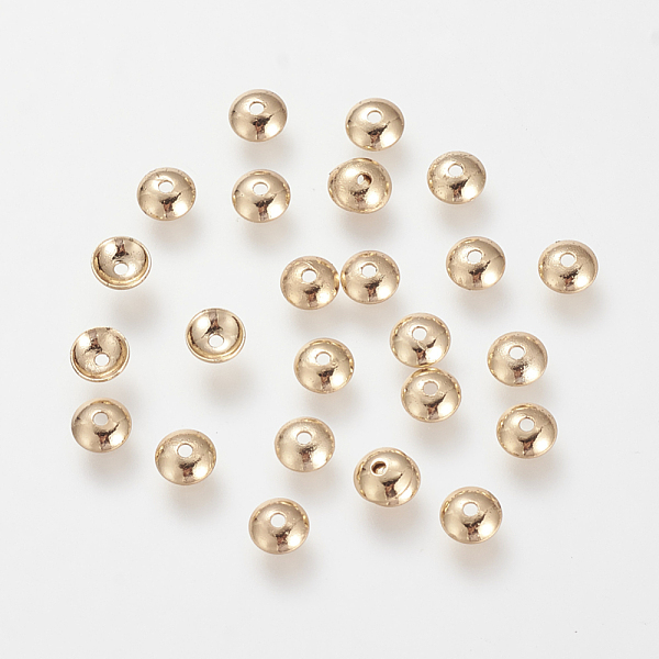 PandaHall Brass Bead Caps, Nickel Free, Real 18K Gold Plated, 4x1mm, Hole: 1mm Brass
PandaHall Brass Bead Caps, Nickel Free, Real 18K Gold Plated, 4x1mm, Hole: 1mm Brass