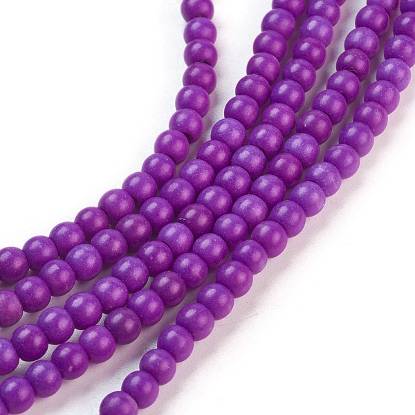 PandaHall Synthetic Turquoise Beads Strands, Dyed, Round, Purple, 4mm, Hole: 1mm, about 110pcs/strand, 15.6 inch Synthetic Turquoise Round...
PandaHall Synthetic Turquoise Beads Strands, Dyed, Round, Purple, 4mm, Hole: 1mm, about 110pcs/strand, 15.6 inch Synthetic Turquoise Round...