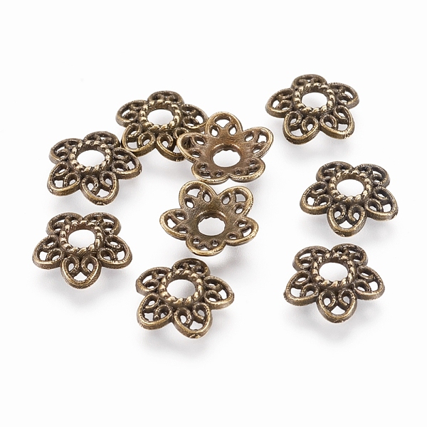 PandaHall Tibetan Style Alloy Bead Caps, Antique Bronze, Lead Free & Cadmium Free & Nickel Free, 10.7x11x2.5mm, Hole: 3mm Alloy
PandaHall Tibetan Style Alloy Bead Caps, Antique Bronze, Lead Free & Cadmium Free & Nickel Free, 10.7x11x2.5mm, Hole: 3mm Alloy