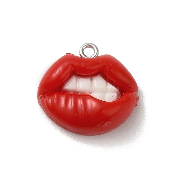 PandaHall Opaque Resin Pendants, Lip Charms with Platinum Plated Iron Loops, FireBrick, 19x20x6.5mm, Hole: 2mm Iron+Resin Lip Red
PandaHall Opaque Resin Pendants, Lip Charms with Platinum Plated Iron Loops, FireBrick, 19x20x6.5mm, Hole: 2mm Iron+Resin Lip Red