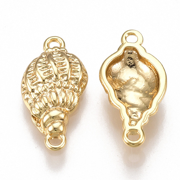 PandaHall Brass Links connectors, Spiral Shell Shape, Nickel Free, Real 18K Gold Plated, 15.5x8x3mm, Hole: 1.2mm Brass Shell Shape
PandaHall Brass Links connectors, Spiral Shell Shape, Nickel Free, Real 18K Gold Plated, 15.5x8x3mm, Hole: 1.2mm Brass Shell Shape