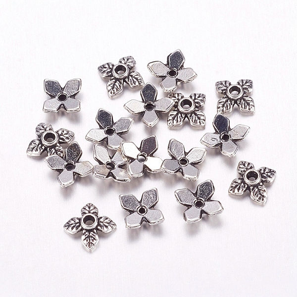 PandaHall Tibetan Style Alloy Bead Caps, Lead Free and Cadmium Free, Flower, Antique Silver, about 8mm in diameter, 2.5mm thick, hole: 1mm...
PandaHall Tibetan Style Alloy Bead Caps, Lead Free and Cadmium Free, Flower, Antique Silver, about 8mm in diameter, 2.5mm thick, hole: 1mm...