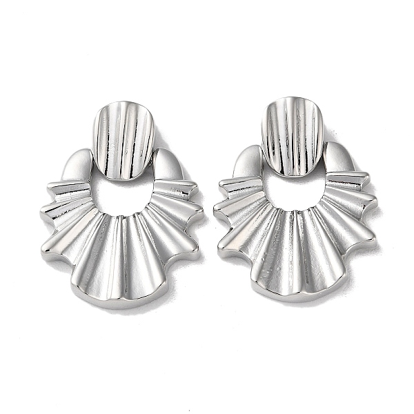 PandaHall Rack Plating Brass Pendants, Fan Charm, Platinum, 33.5mm, Hole: 4.5x2.5mm Brass Fan
PandaHall Rack Plating Brass Pendants, Fan Charm, Platinum, 33.5mm, Hole: 4.5x2.5mm Brass Fan