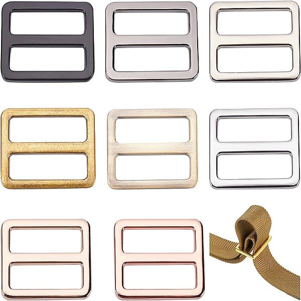 PandaHall Olycraft 8Pcs 8 Colors Zicn Alloy Slider Buckles, Adjustable Buckle Fasteners, for Strap Leathercraft Bag Belt, Rectangle, Mixed...
PandaHall Olycraft 8Pcs 8 Colors Zicn Alloy Slider Buckles, Adjustable Buckle Fasteners, for Strap Leathercraft Bag Belt, Rectangle, Mixed...
