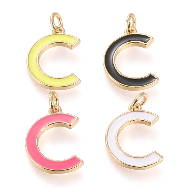 PandaHall Brass Enamel Pendants, with Jump Ring, Long-Lasting Plated, Real 18K Gold Plated, Letter.C, Mixed Color, Letter.C, C: 17x12x1.8mm..., Multicolor
PandaHall Brass Enamel Pendants, with Jump Ring, Long-Lasting Plated, Real 18K Gold Plated, Letter.C, Mixed Color, Letter.C, C: 17x12x1.8mm..., Multicolor