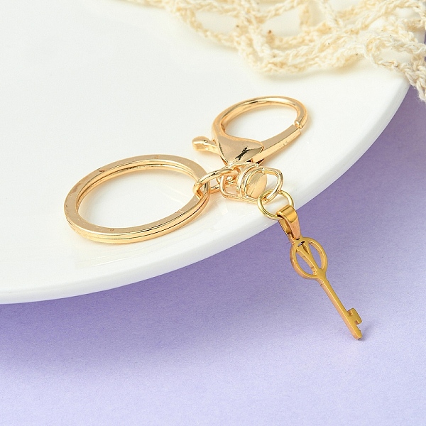PandaHall 304 Stainless Steel Initial Letter Key Charm Keychains, with Alloy Clasp, Golden, Letter Y, 8.8cm Stainless Steel Letter Y
PandaHall 304 Stainless Steel Initial Letter Key Charm Keychains, with Alloy Clasp, Golden, Letter Y, 8.8cm Stainless Steel Letter Y