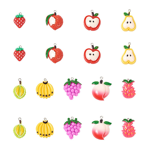 PandaHall Cheriswelry 36Pcs 9 Style Resin Pendants, with Platinum Iron Loop, Pear, Mixed Color, 23~34x16~28x5.5~10.5mm, Hole: 1.8~2mm..., Multicolor
PandaHall Cheriswelry 36Pcs 9 Style Resin Pendants, with Platinum Iron Loop, Pear, Mixed Color, 23~34x16~28x5.5~10.5mm, Hole: 1.8~2mm..., Multicolor