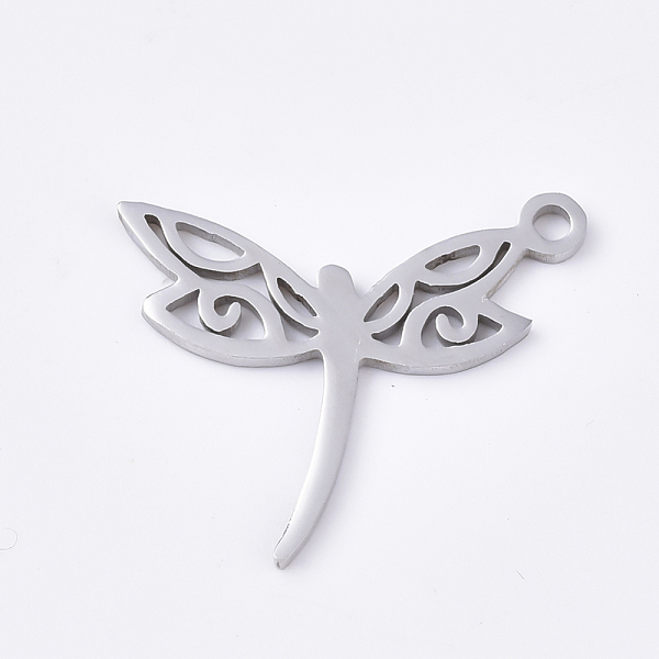 PandaHall 201 Stainless Steel Pendants, Dragonfly, Stainless Steel Color, 15.5x19x1mm, Hole: 1.4mm 201 Stainless Steel Dragonfly
PandaHall 201 Stainless Steel Pendants, Dragonfly, Stainless Steel Color, 15.5x19x1mm, Hole: 1.4mm 201 Stainless Steel Dragonfly