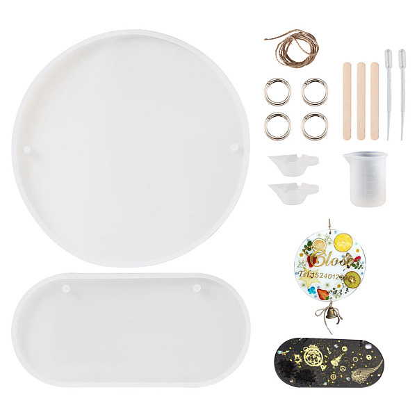 PandaHall DIY Silicone Hangtag Molds, with Jute Twine, Silicone Measuring Cup, Alloy Spring Gate Rings, Plastic Dropper, Birch Wooden Craft..., White
PandaHall DIY Silicone Hangtag Molds, with Jute Twine, Silicone Measuring Cup, Alloy Spring Gate Rings, Plastic Dropper, Birch Wooden Craft..., White