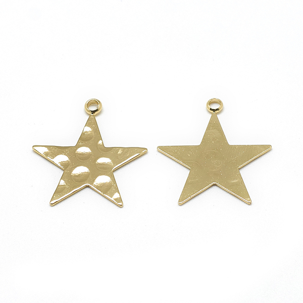 PandaHall Brass Pendants, Star, Real 18K Gold Plated, 21.5x20x1mm, Hole: 1mm Brass Star
PandaHall Brass Pendants, Star, Real 18K Gold Plated, 21.5x20x1mm, Hole: 1mm Brass Star