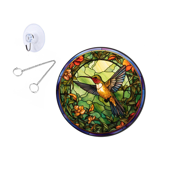 PandaHall Flat Round Stained Acrylic Window Planel, for Suncatchers Window Home Hanging Ornaments, Bird, 20cm Acrylic Bird
PandaHall Flat Round Stained Acrylic Window Planel, for Suncatchers Window Home Hanging Ornaments, Bird, 20cm Acrylic Bird