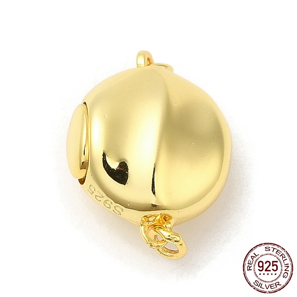 PandaHall Rack Plating 925 Sterling Silver Bayonet Clasps, Flat Round, with 925 Stamp, Real 18K Gold Plated, 16x12x7.5mm, Hole: 1.5mm...
PandaHall Rack Plating 925 Sterling Silver Bayonet Clasps, Flat Round, with 925 Stamp, Real 18K Gold Plated, 16x12x7.5mm, Hole: 1.5mm...