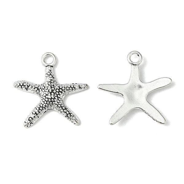 PandaHall Tibetan Style Alloy Pendants, Cadmium Free & Lead Free, Starfish/Sea Stars, Antique Silver, 19.5x19x2mm, hole: 2mm. Alloy Starfish
PandaHall Tibetan Style Alloy Pendants, Cadmium Free & Lead Free, Starfish/Sea Stars, Antique Silver, 19.5x19x2mm, hole: 2mm. Alloy Starfish