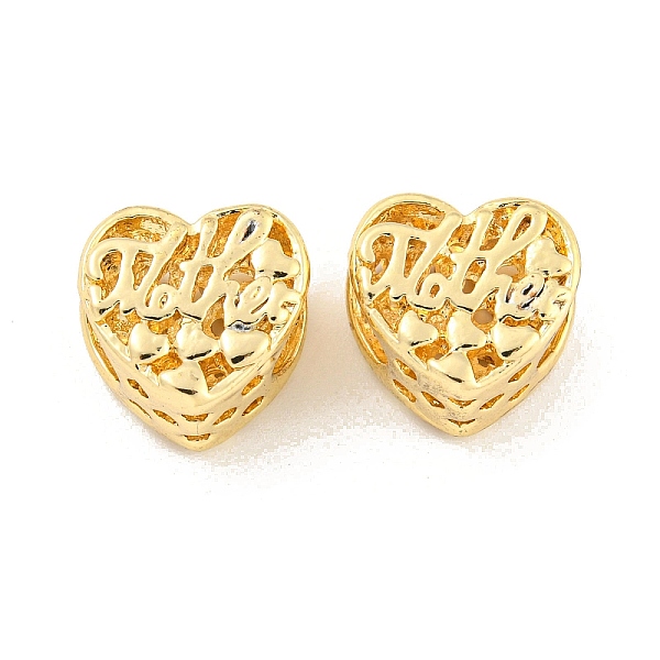 PandaHall Mother's Day Rack Plating Alloy European Beads, Large Hole Beads, Cadmium Free & Nickel Free & Lead Free, Heart with Word Mother...
PandaHall Mother's Day Rack Plating Alloy European Beads, Large Hole Beads, Cadmium Free & Nickel Free & Lead Free, Heart with Word Mother...