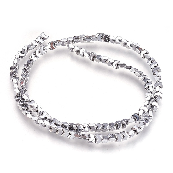 PandaHall Electroplate Non-magnetic Synthetic Hematite Bead Strands, Faceted, Arrows, Platinum Plated, 4x4x2mm, Hole: 1mm, about...
PandaHall Electroplate Non-magnetic Synthetic Hematite Bead Strands, Faceted, Arrows, Platinum Plated, 4x4x2mm, Hole: 1mm, about...