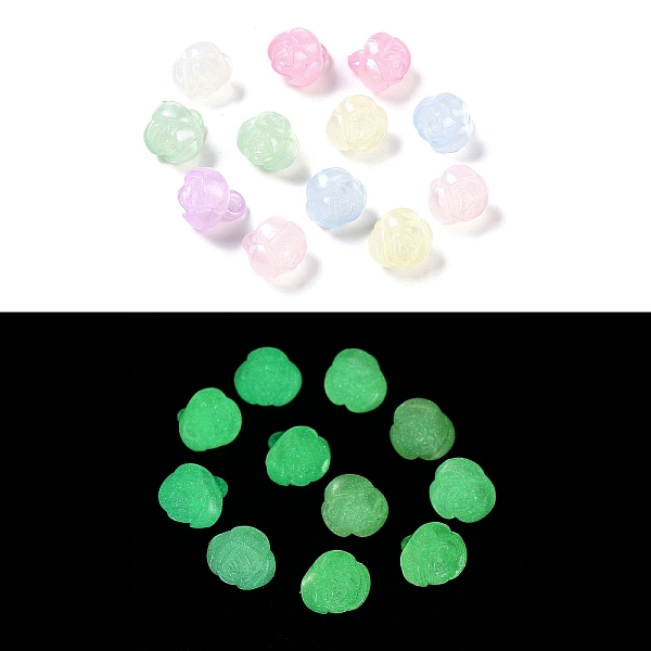 PandaHall Plating Opaque Acrylic Beads, Luminous Glow in the Dark, Rose, Mixed Color, 15x14.5x13.8mm, Hole: 2.8mm, about 392pcs/500g Acrylic..., Multicolor
PandaHall Plating Opaque Acrylic Beads, Luminous Glow in the Dark, Rose, Mixed Color, 15x14.5x13.8mm, Hole: 2.8mm, about 392pcs/500g Acrylic..., Multicolor