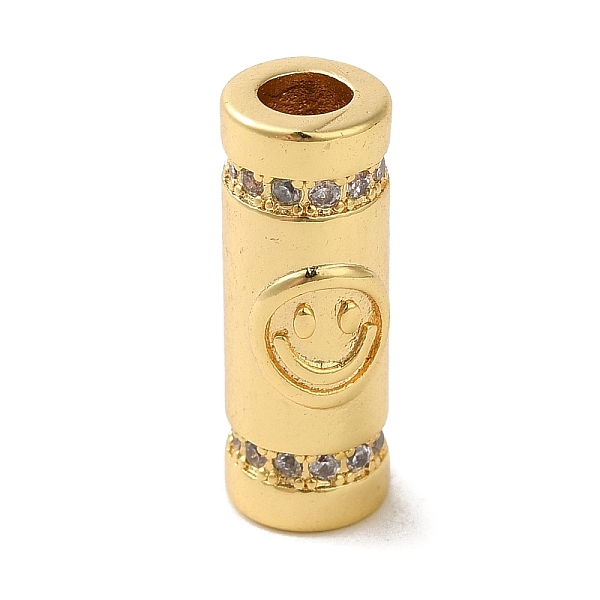 PandaHall Brass Micro Pave CLear Cubic Zirconia Tube Beads, Real 18K Gold Plated, Smiling Face, 18x7.5~8x7.5~8mm, Hole: 3.7mm Brass Smiling...
PandaHall Brass Micro Pave CLear Cubic Zirconia Tube Beads, Real 18K Gold Plated, Smiling Face, 18x7.5~8x7.5~8mm, Hole: 3.7mm Brass Smiling...
