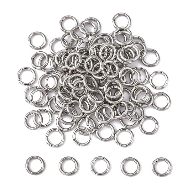 PandaHall 304 Stainless Steel Open Jump Rings, Stainless Steel Color, 18 Gauge, 6x1mm, Inner Diameter: 4mm, about 105pcs/10g 304 Stainless...
PandaHall 304 Stainless Steel Open Jump Rings, Stainless Steel Color, 18 Gauge, 6x1mm, Inner Diameter: 4mm, about 105pcs/10g 304 Stainless...