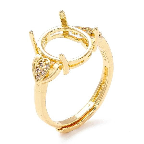PandaHall Brass Cubic Zirconia Adjustable Ring Components, 4 Claw Prong Ring Settings, Long-Lasting Plated, Cadmium Free & Lead Free, Oval...
PandaHall Brass Cubic Zirconia Adjustable Ring Components, 4 Claw Prong Ring Settings, Long-Lasting Plated, Cadmium Free & Lead Free, Oval...